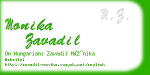 monika zavadil business card